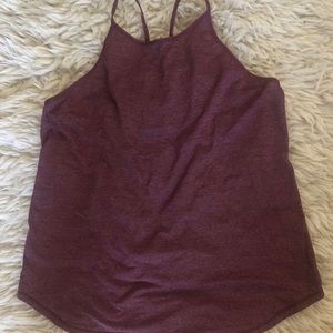 Maroon lululemon tank top